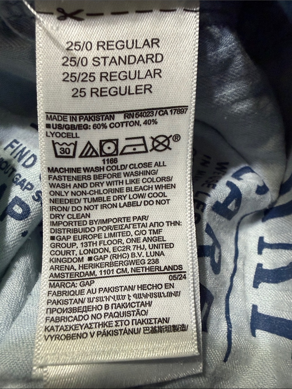 NWOT GAP Baggy Mid-Rise Ultra Denim Soft Light Wash Jeans Y2K 90s Size 25/0 - Picture 10 of 10